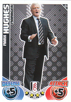 Mark Hughes Fulham 2010/11 Topps Match Attax Manager #453